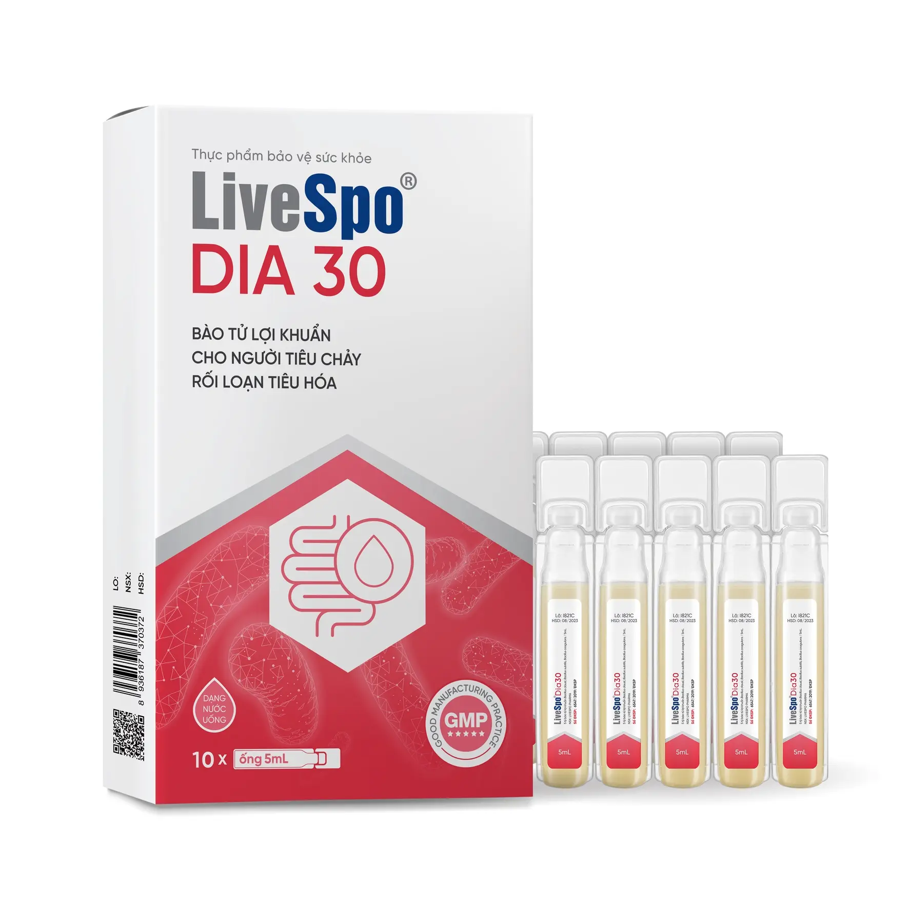Cách chữa tiêu chảy bằng bào tử lợi khuẩn LIVESPO DIA 30